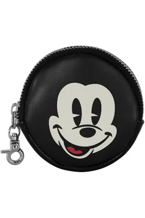 Disney Myszka Miki Face -Portmonetka Cookie, Czarna, 8,7 x 8,7 cm