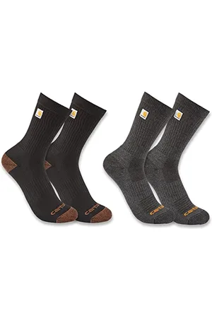 Carhartt Męskie skarpety średniej wagi z logo Crew 2 PackSocks, , Large