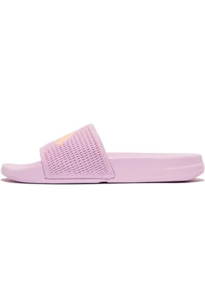 FitFlop Damskie sandały iQUSHION Arrow Knit Slides, Wild Lilac, 9 UK, , 43 EU