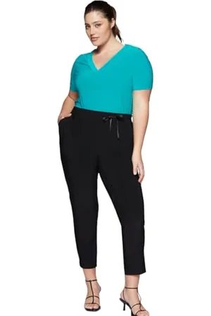 Fiorella rubino : Joggers z dżerseju Curvy Size Spring Summer 24, , XL