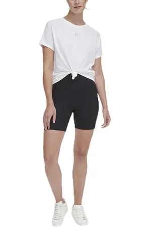 DKNY Damska koszulka z logo Metallic Bubble, , XS