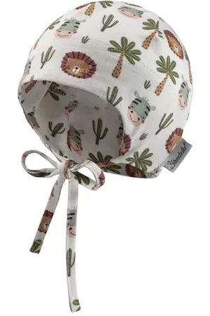 Sterntaler Czapka beanie, zwierzęta safari, z tasiemką do wiązania, , 45