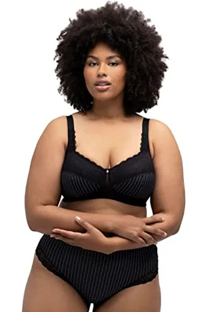 Ulla Popken Damski biustonosz Comfort-Bra, Pinstripe, , 85, , 85C