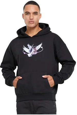 Mister Tee Męska bluza z kapturem Vive La Liberte Oversize Hoody XXL, czarny, XXL