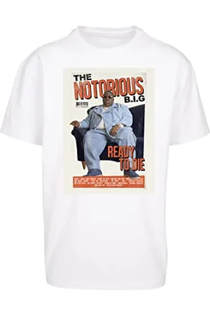 Mister Tee Męska koszulka Notorious B.I.G. Magazine Oversize XL White, , XL