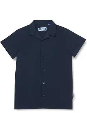JACK & JONES Koszulka chłopięca Jorpalma Seersucker Ss Jnr koszula z krótkim rękawem, Sky Captain/Szczegóły: solidny, 176