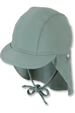 Sterntaler Unisex czapka z daszkiem UV z ochroną karku i tasiemką do wiązania, , 43