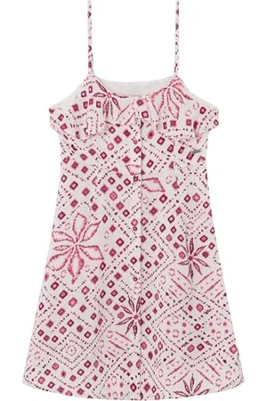 Pepe Jeans Qamar Sukienka dla dziewczynek, (Mousse White), 4 Lata, , 4 lat