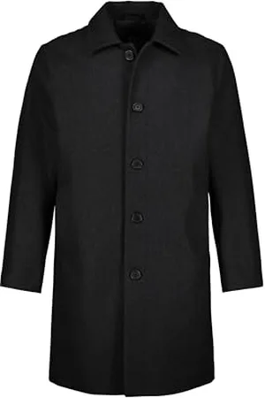 JP 1880 Męskie, duże rozmiary, ponadgabarytowe, odzież męska, L-8XL, płaszcz z mieszanki wełny, wodoodporny, kołnierz koszuli, do 8 XL 795116, , 3XL