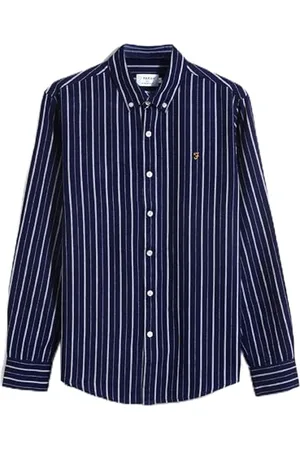 Farah Koszula męska Brewer Slim Fit Cotton Oxford, , M