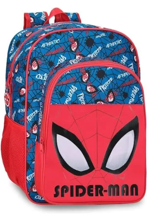 Marvel Disney , Spiderman Authentic, Plecaki przedszkolne, plecak szkolny, wykonany z poliestru, szerokie i regulowane ramiączka, podwójne kieszenie, od Joumma Bags, , Plecak 40