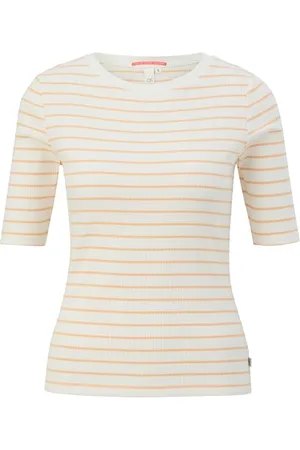 QS by s.Oliver T-shirt z prążkowaną strukturą, , XXL