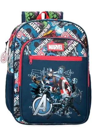 Marvel Joumma Avengers Legendary Plecak szkolny Plecak dziecięcy wykonany z poliestru, szerokie regulowane ramiączka, dopasowana kieszeń przednia., , Plecak Avengers