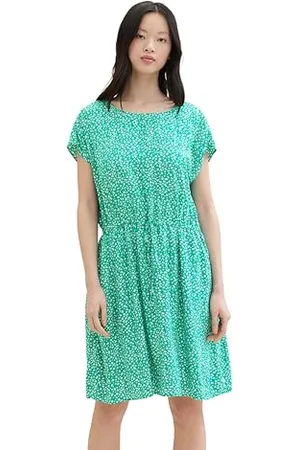 TOM TAILOR Damska sukienka basic wiskoza z kieszeniami, , XS