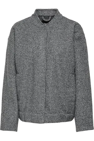ONLY ONLGAIA Boucle Bomber OTW OS kurtka bomberka damska, Dark Grey Melange, XL, , XL