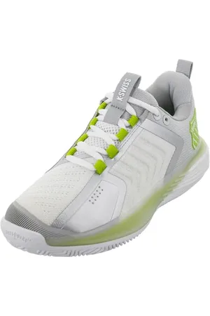 K-Swiss Performance Damskie buty tenisowe Ultrashot 3 HB, białe/szare fioletowe/limonkowe zielone, 41,5 EU, , 41.5 EU
