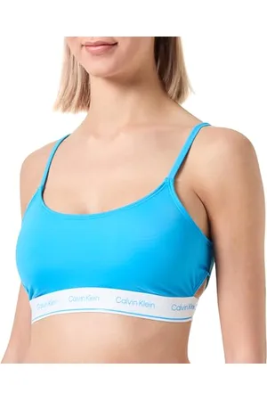 Calvin Klein Damski Bralette-Rp, Malibu Niebieski, L, , L