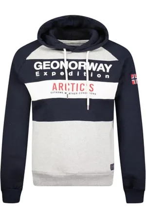 Geographical Norway Gentil Men Męska bluza z kapturem z kieszenią kangurka - Bluza z logo bluza z kapturem ciepły długi rękaw - męska wiosna lato jesień zima ( XXL), , XXL