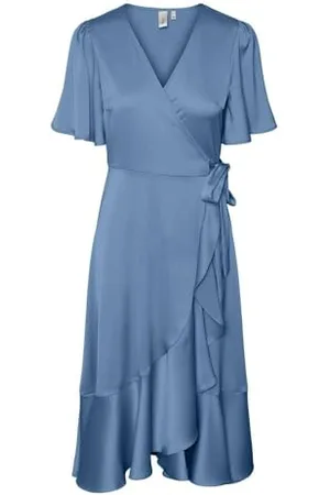 Y.A.S Y.A.S thea 2/4 Midi Wrap Dress S. Noos, , M
