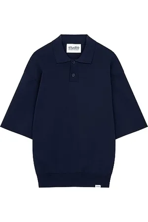 Seidensticker Studio Unisex Oversized Fit krótki rękaw sweter, , M