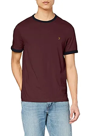 Farah Grove, T-shirt Homme, Red, M