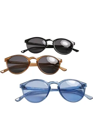 Urban classics Okulary przeciwsłoneczne, uniseks, 3-pak, okulary przeciwsłoneczne Cypress, wielopak z ochroną UV 400, dla mężczyzn i kobiet, z okrągłymi szkłami, , jeden rozmiar