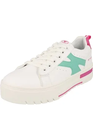 TOM TAILOR 7470040002 Sneakers, White-Mint, 40 EU, , 40 EU