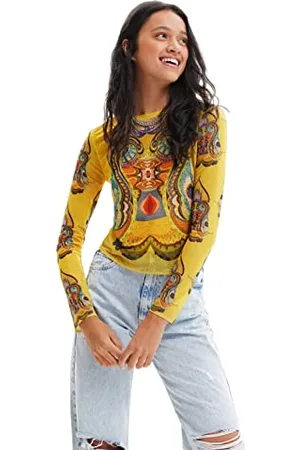 Desigual Damska koszulka z długim rękawem, , XXL