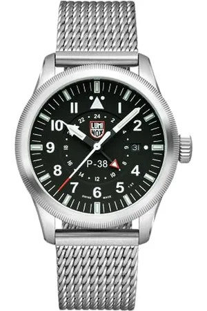 Luminox Męski analogowy szwajcarski zegarek kwarcowy z paskiem ze stali nierdzewnej XA.9522, , 42 mm, Nowoczesny