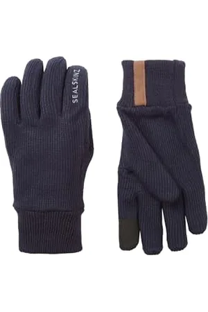 Sealskinz Necton Rękawice Z Dzianiny, Wiatroszczelne, Na Każdą Pogodę, Na Zimno, Ciemny Granatowy, S