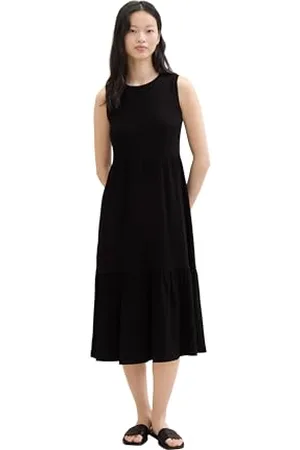 TOM TAILOR Damska sukienka midi Basic Jersey, , L