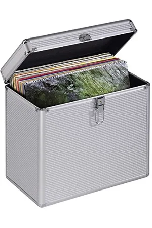 hama 00181435 | 50 płyt winylowych LP Case, wygląd aluminium | , 22.0 cm* 35.5 cm* 35.0 cm, , Etui