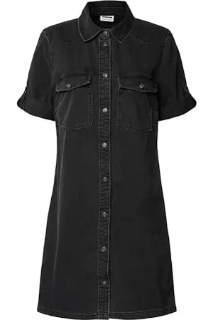 Noisy May NMNEW Signe S/S Denim Dress WG001BL NOOS, , L