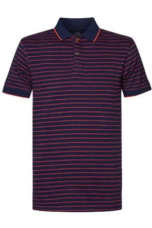 Petrol Industries INDUSTRIES Men Polo Short Sleeve M-1040-POL925; Kolor: Blue; Rozmiar: XXXL, Niebieski , 3XL