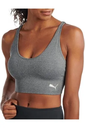 PUMA Damski Mirrored bezszwowy sportowy biustonosz z lustrzanym nadrukiem, , S