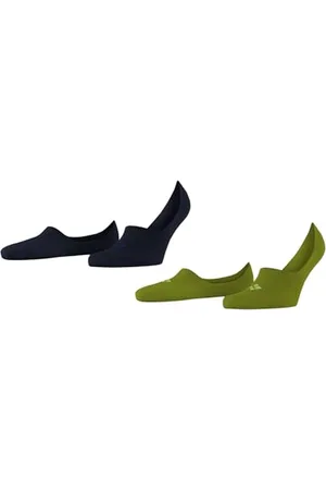 Burlington Mężczyźni Stopki Everyday 2-Pack M IN Bawełna niewidoczne jednokolorowe 2 Pak, , 45-46