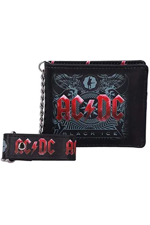 Nemesis Now Oficjalnie licencjonowany album AC/DC Black Ice wytłaczany portfel i łańcuszek, 11 cm, , 11cm, Klassisch