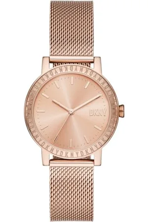 DKNY Soho zegarek dla kobiet, mechanizm kwarcowy z paskiem ze stopu, stali szlachetnej, skóry lub silikonu, , 34