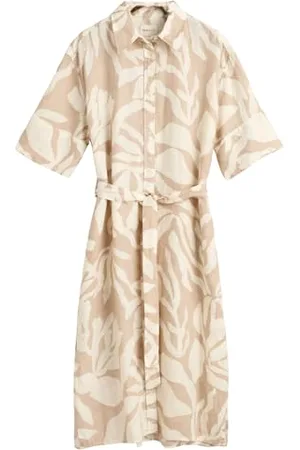 GANT REL Palm Print Linen Shirt Dress, , 44