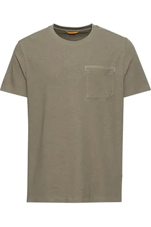 Camel Active Męski t-shirt z krótkim rękawem z mieszanki bawełny i lnu, , 3XL