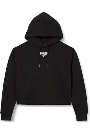 Tommy Hilfiger Męska bluza z kapturem TJW RLX ESSENTIAL LOGO, czarna, 5XL, , S