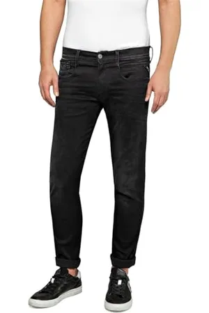 Replay Męskie dżinsy Anbass Slim-Fit z Power Stretch, , 38W / 32L