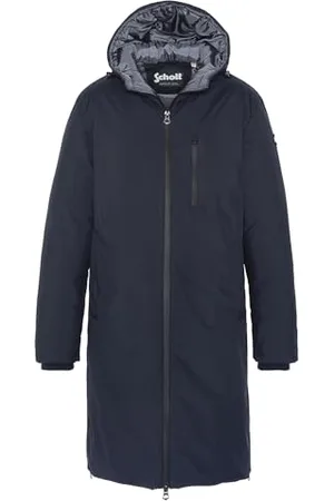 Schott NYC Fargo Długa kurtka puchowa ZIPPEE SOUDEE Schott, Navy, L Dorosły