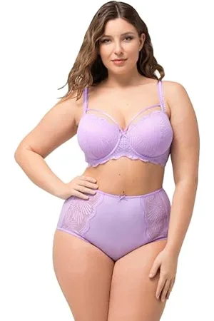 Ulla Popken Damskie, duże rozmiary, maxi brief, koronka, , 46-48