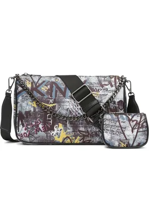 DKNY Damskie bodhi Top Zip Crossbody, Black Multi
