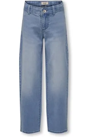 ONLY Dziewczęce Kogsylvie Clean Wide Leg Lb DNM PIM Noos szerokie dżinsy, , 122 cm