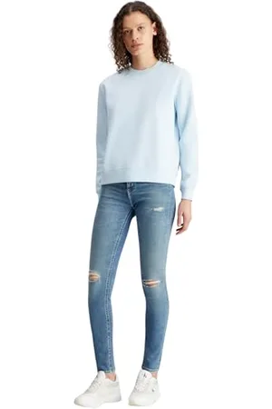 Calvin Klein Jeans Bluzy damskie z okrągłym dekoltem, , L