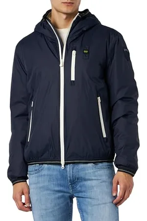 Blauer Kamizelki Krótkie Tastry Kurtka Wyściełana Mężczyźni, , 3XL