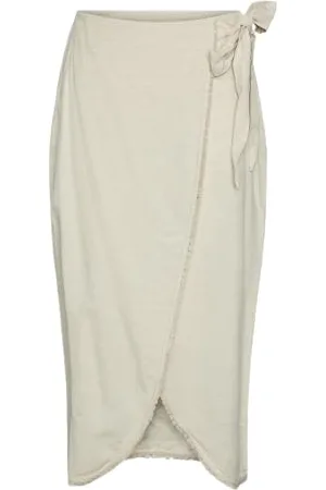 Pieces® Pckalou Hw Wrap Skirt, , S