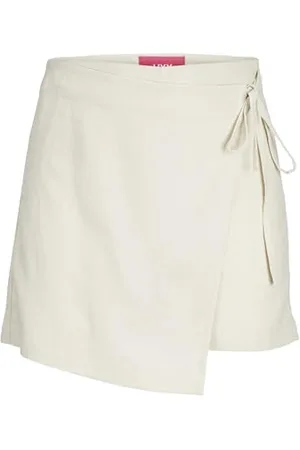 JACK & JONES Jxmary Linen Hw Skort PNT, , M
